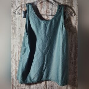 MTA Sport Matching Athletic Gym Set Teal Tank Top & Leggings Size Large 2 Pieces